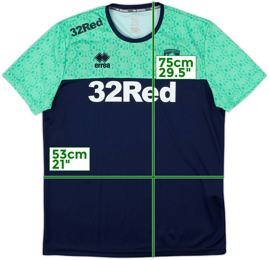 2023-24 Middlesbrough Errea Training Shirt - 9/10 - (L)