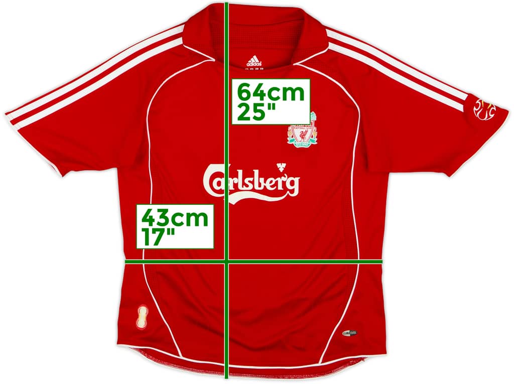 2006-08 Liverpool Home Shirt - 8/10 - (M.Boys)