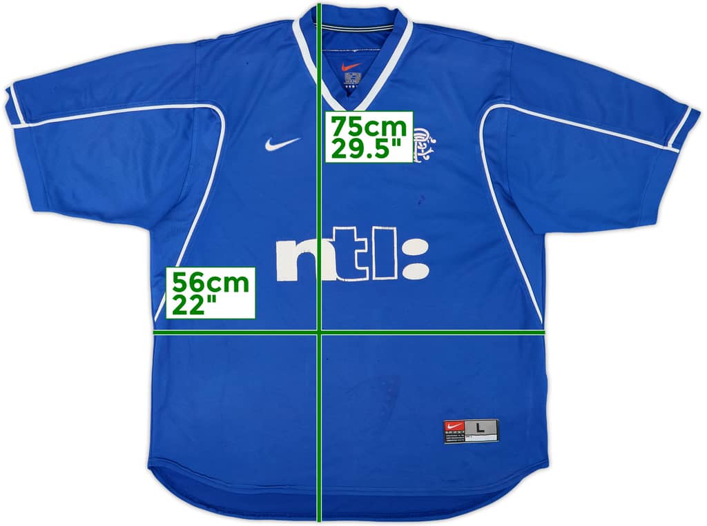 1999-01 Rangers Home Shirt - 5/10 - (L)