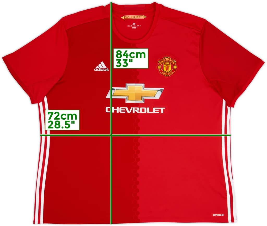 2016-17 Manchester United Home Shirt - 5/10 - (3XL)