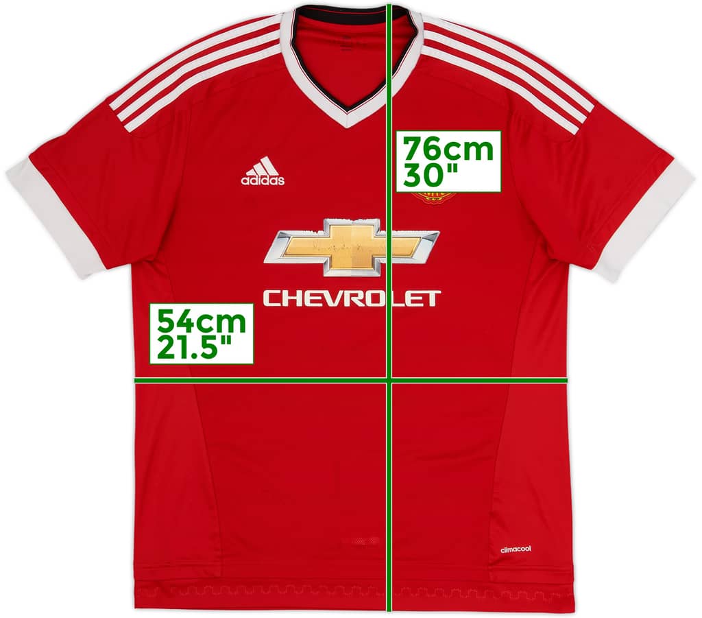 2015-16 Manchester United Home Shirt - 5/10 - (L)
