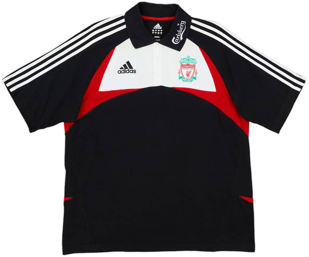 2007-08 Liverpool adidas Polo Shirt - 7/10 - (L/XL)