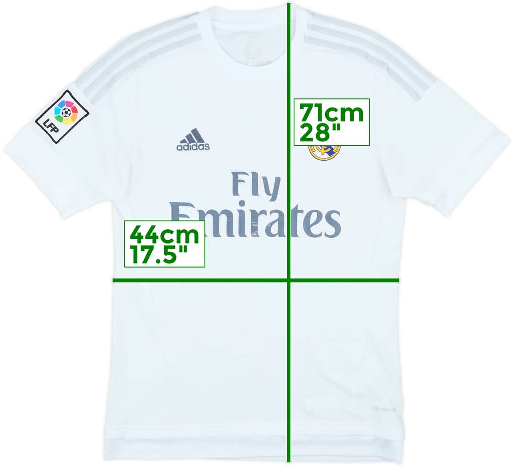 2015-16 Real Madrid Home Shirt - 5/10 - (S)