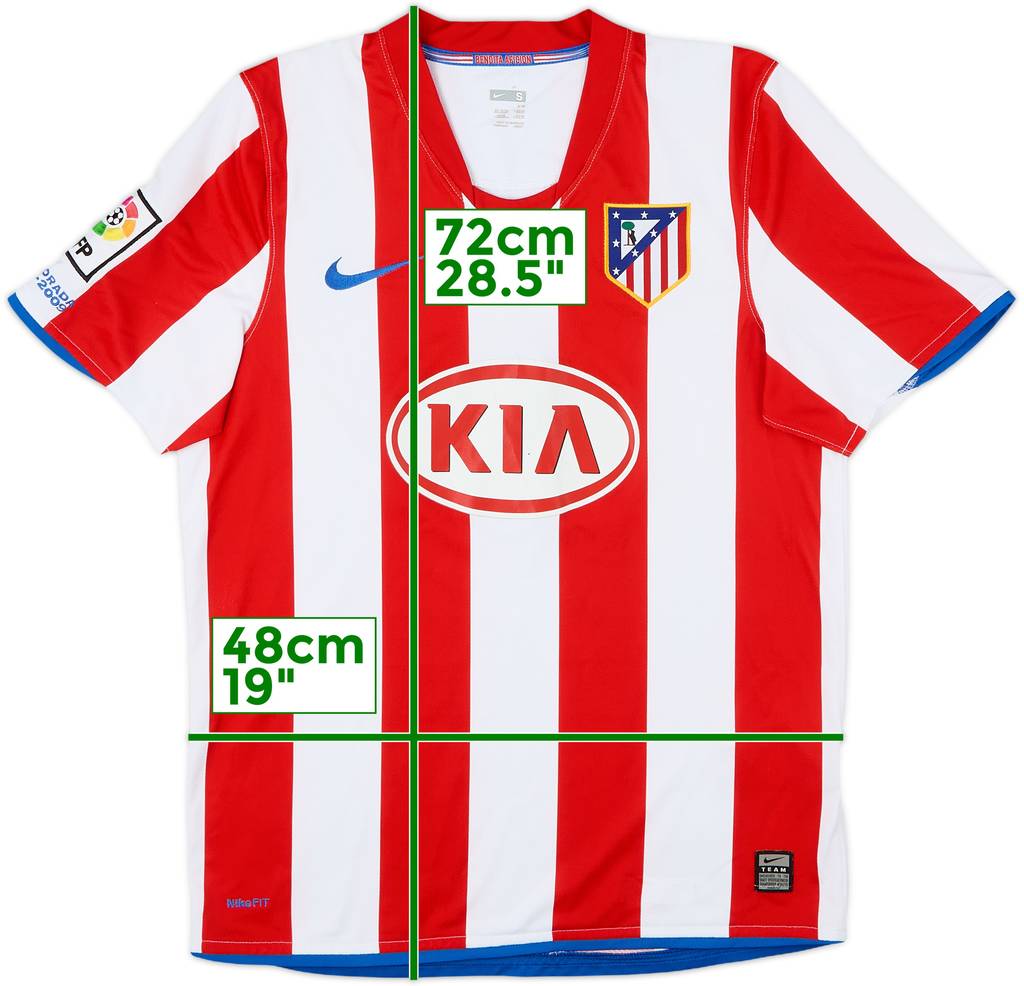 2008-09 Atletico Madrid Home Shirt - 8/10 - (S)