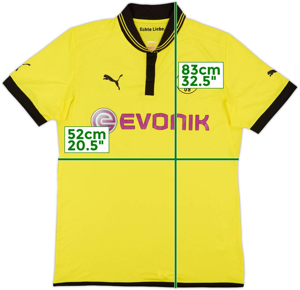 2012-13 Borussia Dortmund Home Shirt - 7/10 - (XL)