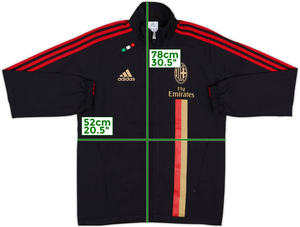 2011-12 AC Milan adidas Track Jacket - 7/10 - (XL.Boys)