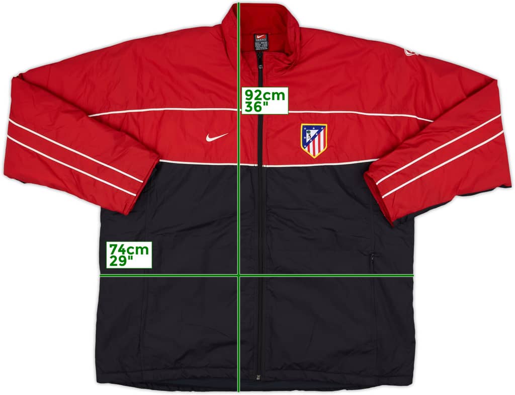 2001-02 Atletico Madrid Nike Padded Bench Coat - 9/10 - (XL)