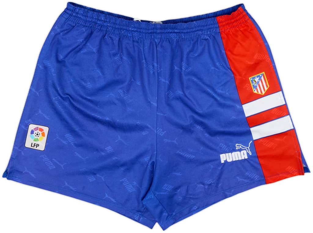 1995-96 Atletico Madrid Home Shorts - 9/10 - (M)