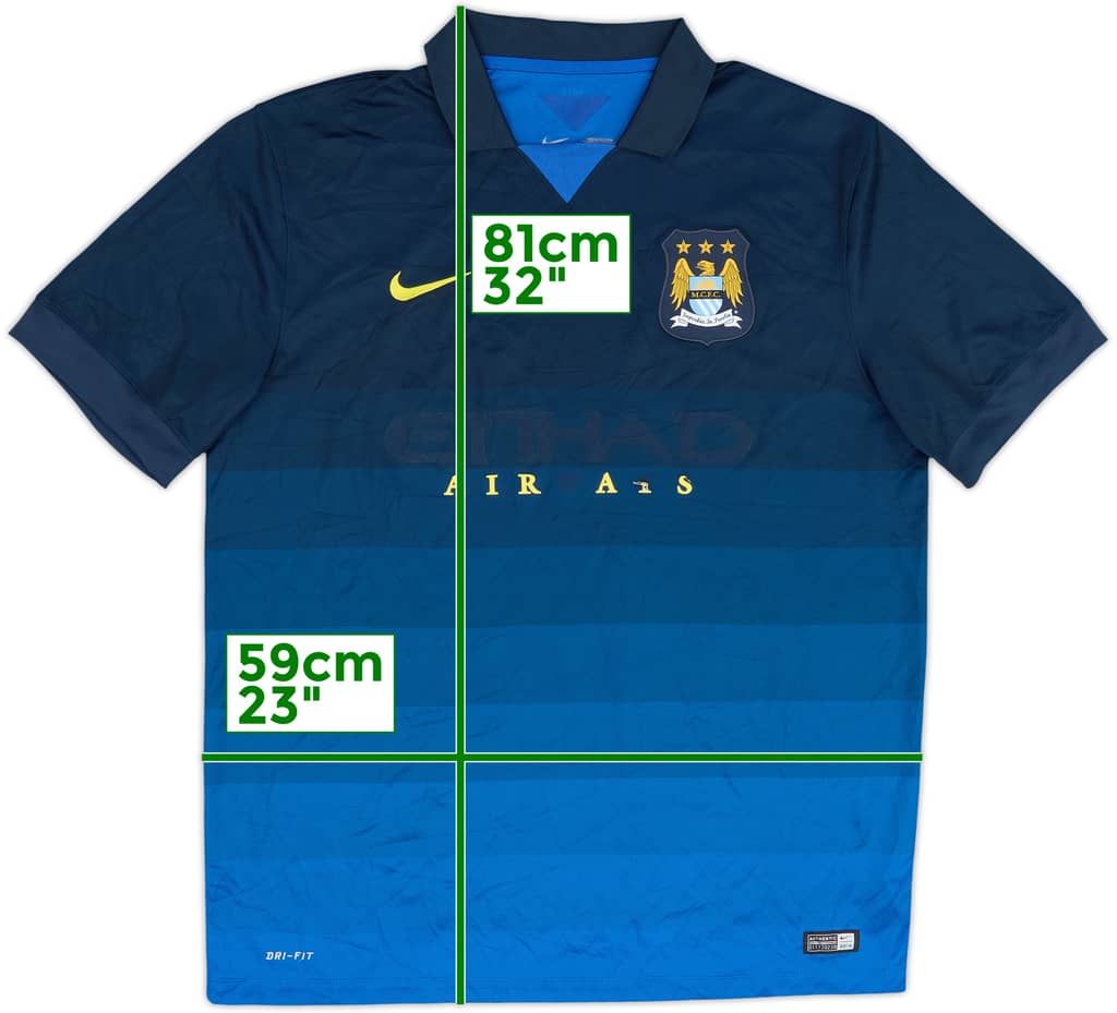 2014-15 Manchester City Away Shirt - 4/10 - (XL)