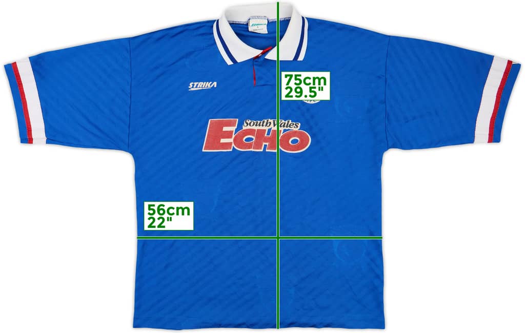 1994-95 Cardiff Home Shirt - 8/10 - (L)