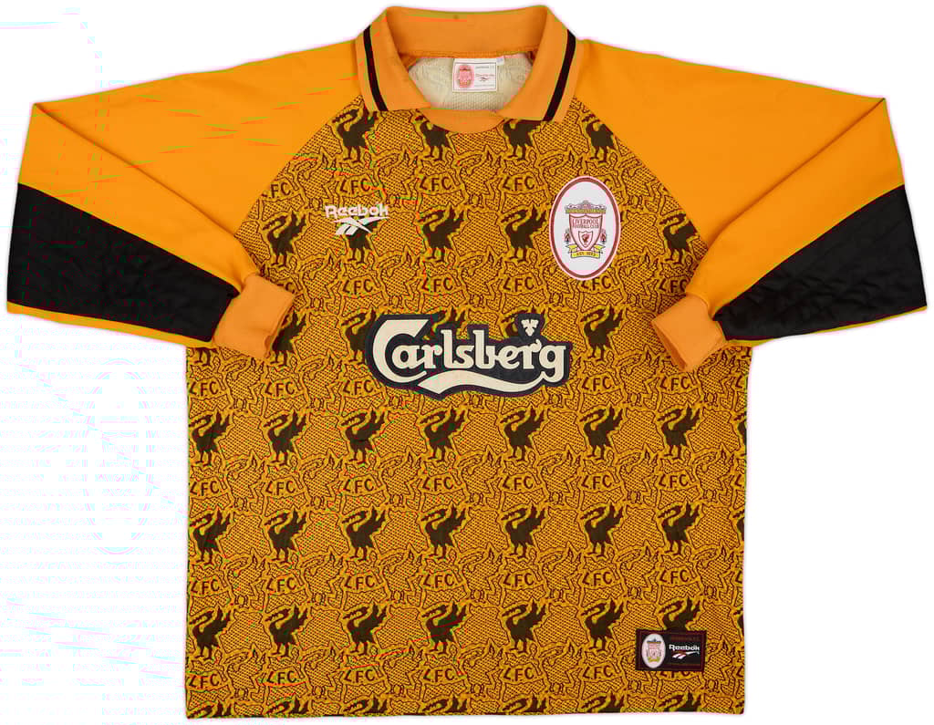 1996-97 Liverpool GK Shirt - 7/10 - (L)