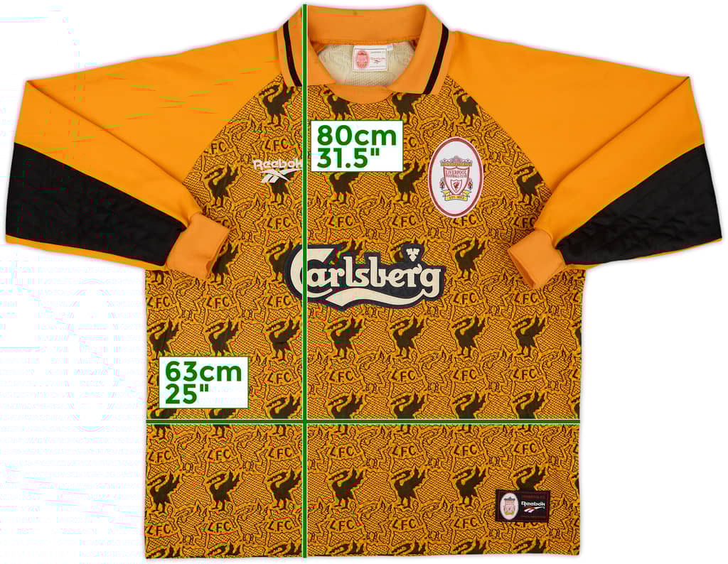 1996-97 Liverpool GK Shirt - 7/10 - (L)
