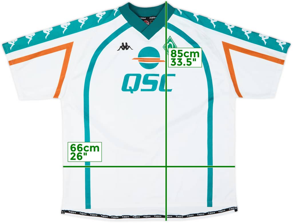 2000-01 Werder Bremen Away Shirt - 6/10 - (XXL)