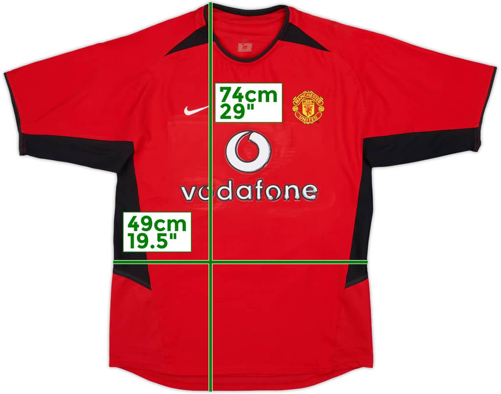 2002-04 Manchester United Home Shirt - 4/10 - (S)