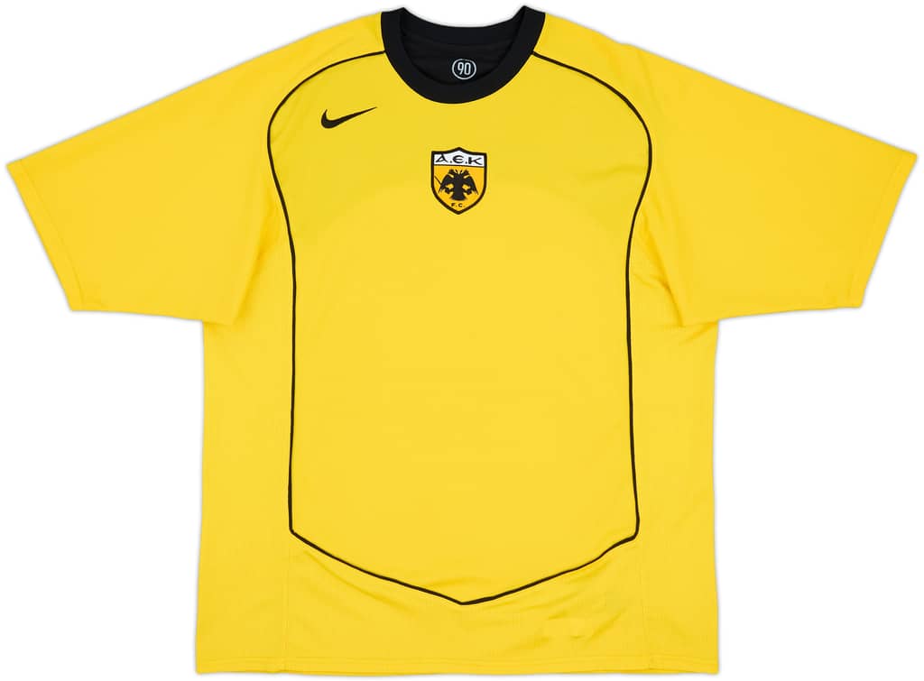 2004-05 AEK Athens Basic Home Shirt - 8/10 - (L)