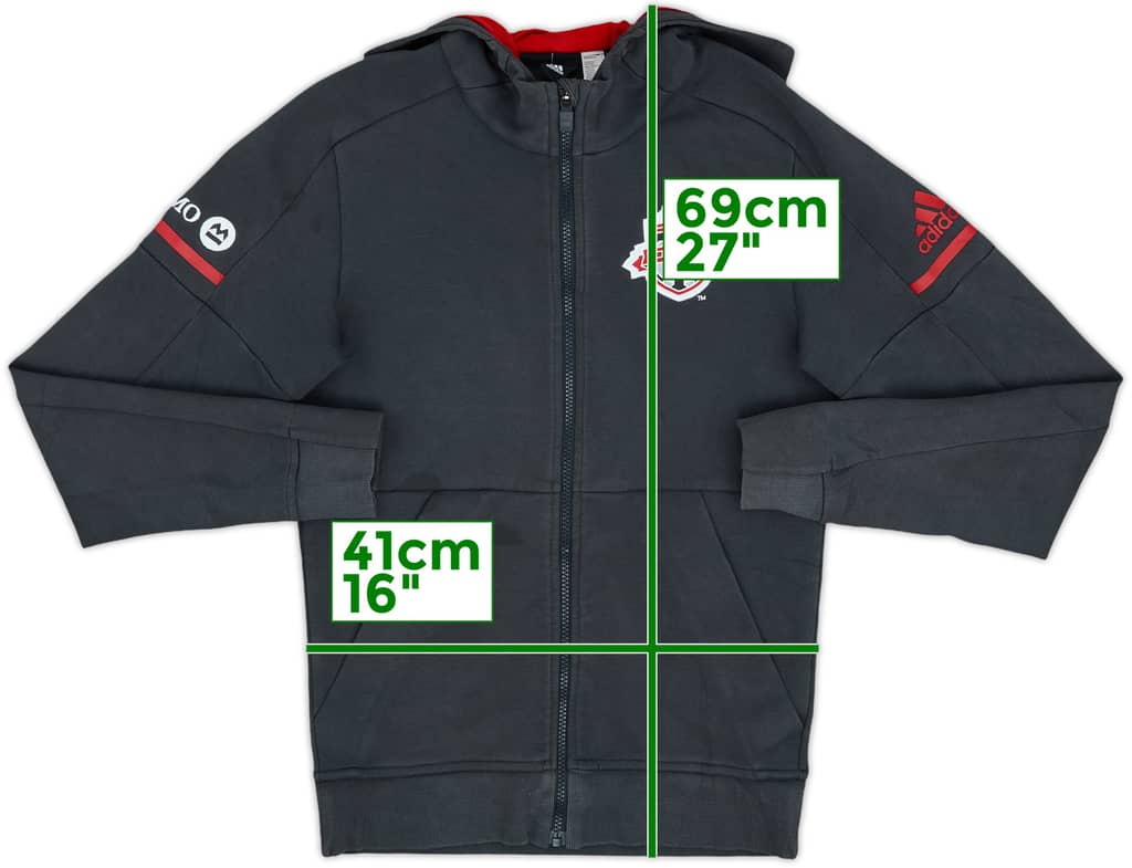 2017-18 Toronto adidas Hooded Track Jacket - 7/10 - (S)