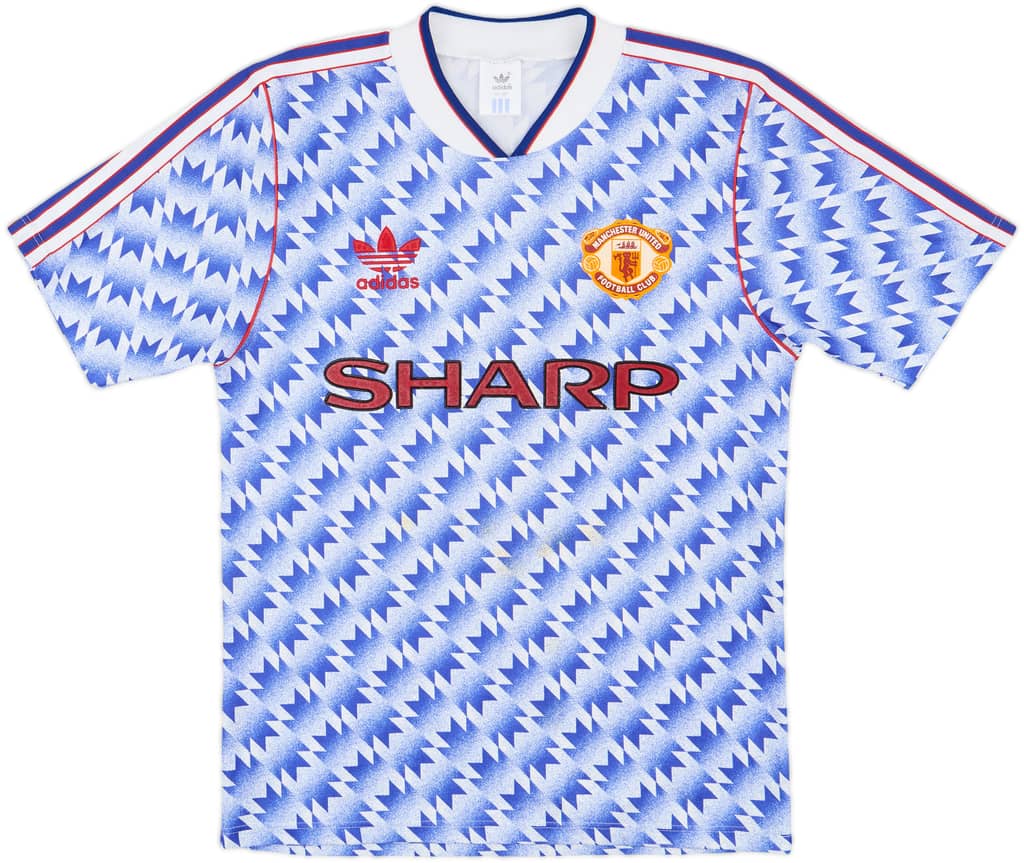 1990-92 Manchester United Away Shirt - 7/10 - (S)