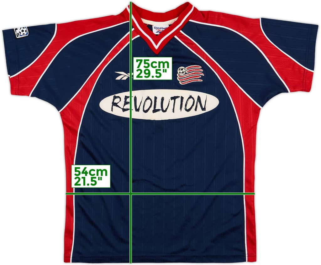 Camiseta de local de New England Revolution 1997-98 - 8/10 - (XS)