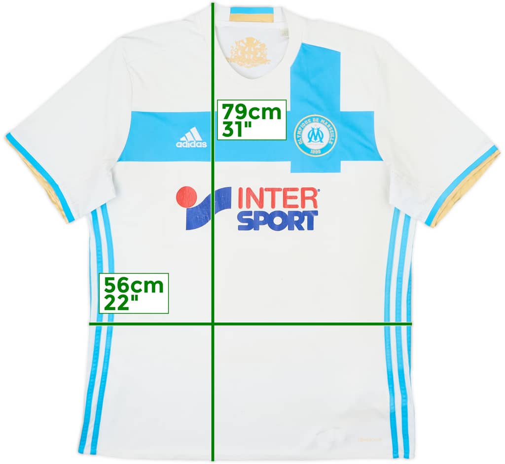2016-17 Olympique Marseille Home Shirt - 4/10 - (XL)