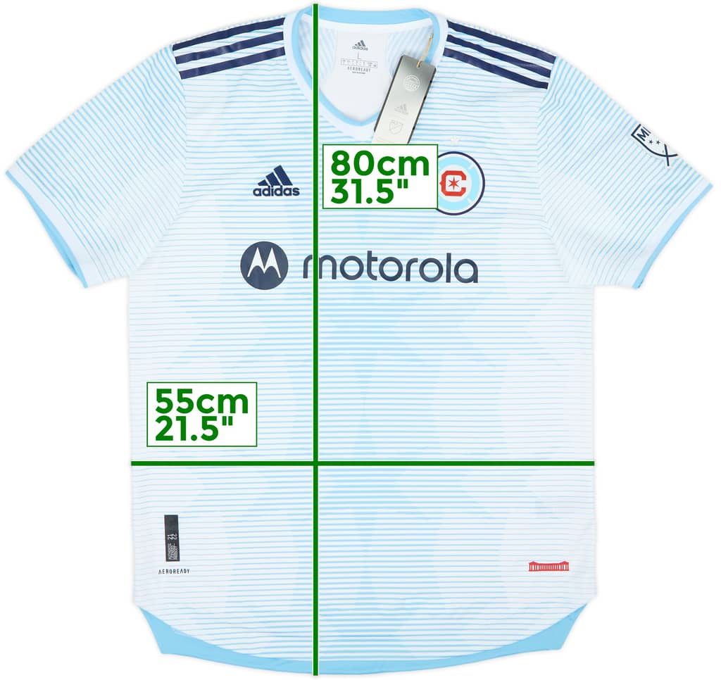 Camiseta auténtica de visitante del Chicago Fire 2022 (L)