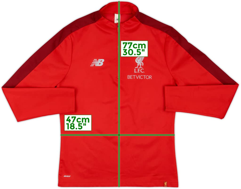 2019-20 Liverpool New Balance 1/4 Zip Drill Top - 8/10 - (S)