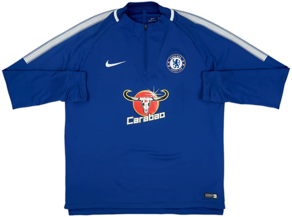 2017-18 Chelsea Nike 1/4 Zip Drill Top - 7/10 - (XL)