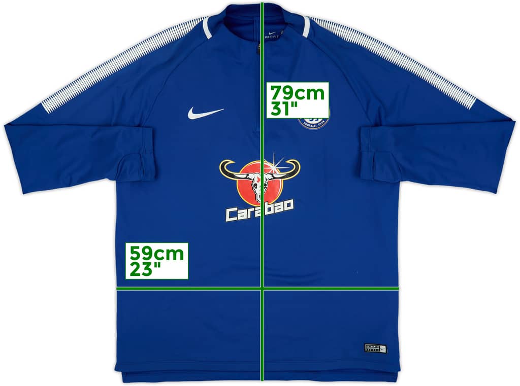 2017-18 Chelsea Nike 1/4 Zip Drill Top - 7/10 - (XL)