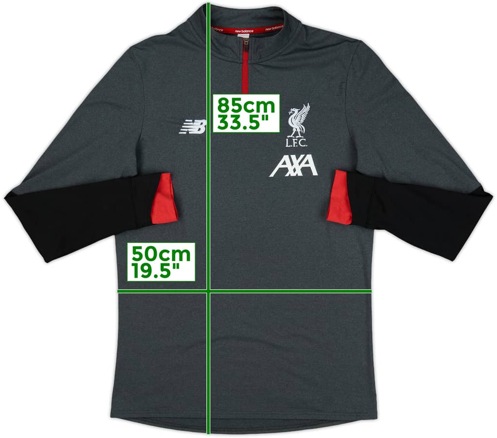 2019-20 Liverpool New Balance 1/4 Zip Drill Top - 7/10 - (L)