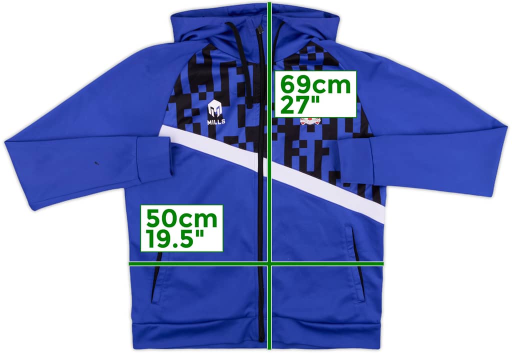 2023-24 Tranmere Rovers Mills Hooded Track Jacket - 9/10 - (M)