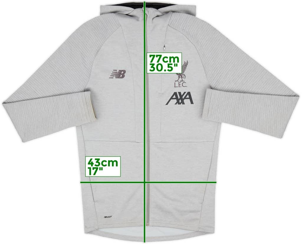 2019-20 Liverpool New Balance Hooded Track Jacket - 8/10 - (S)