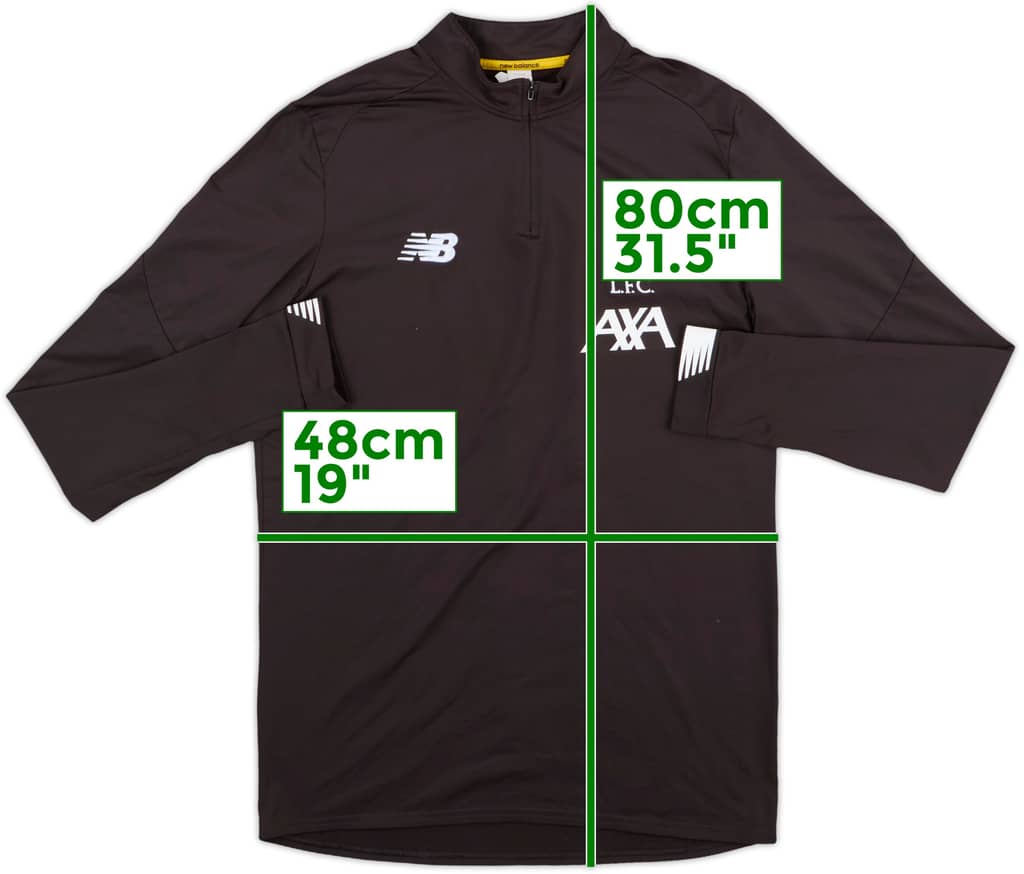2019-20 Liverpool New Balance 1/4 Zip Drill Top - 9/10 - (L)