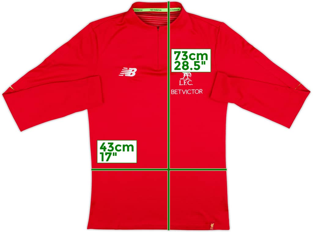 2018-19 Liverpool New Balance 1/4 Zip Drill Top - 8/10 - (M)