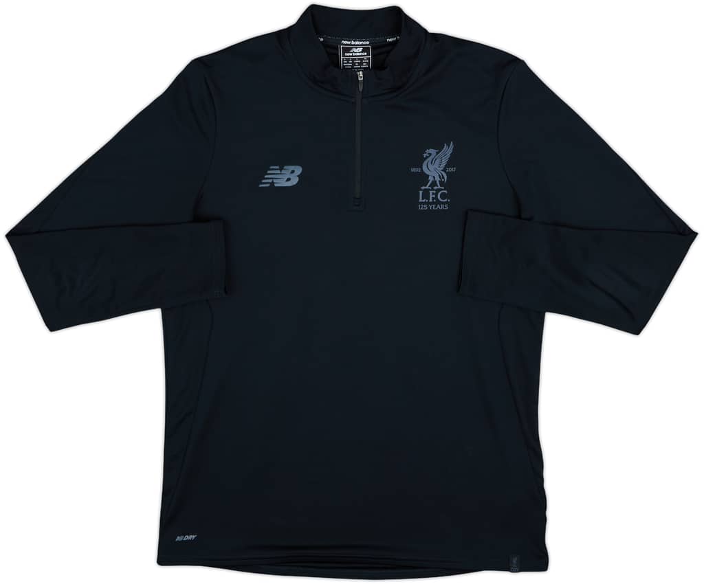 2017-18 Liverpool New Balance 1/4 Zip Drill Top - 8/10 - (L)