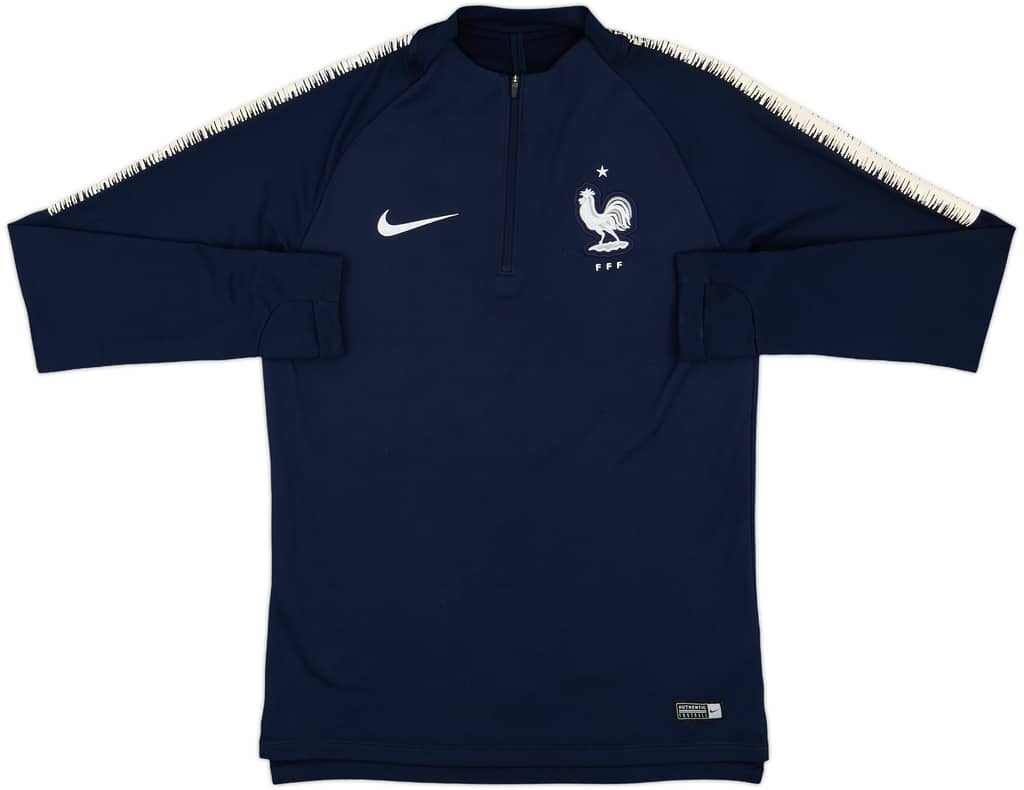 2018-19 France Nike 1/4 Zip Drill Top - 8/10 - (S)