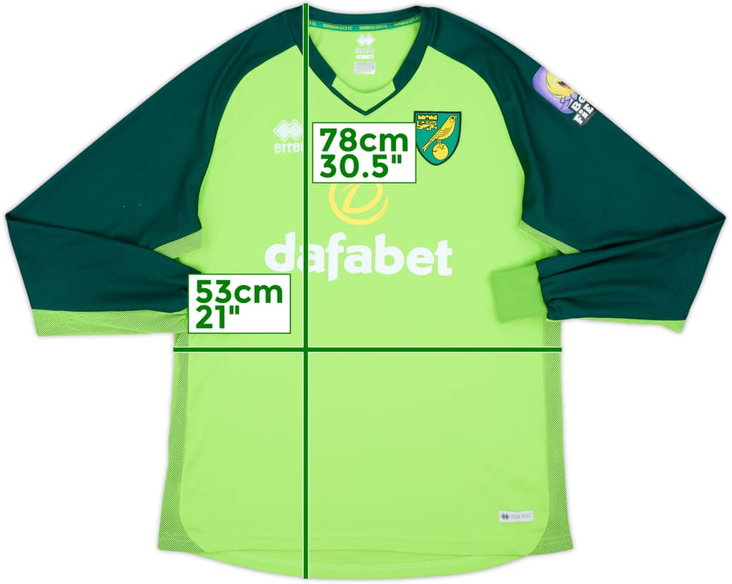 2019-20 Norwich GK Shirt - 8/10 - (XL)