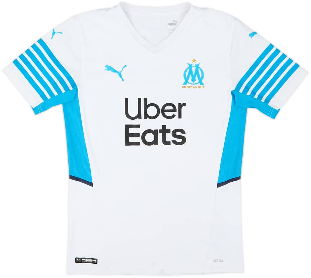 2021-22 Olympic Olympique Marseille Home Shirt - 6/10 - (S)