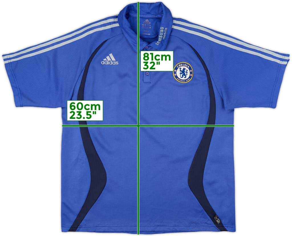 2006-07 Chelsea adidas Polo Shirt - 7/10 - (L)
