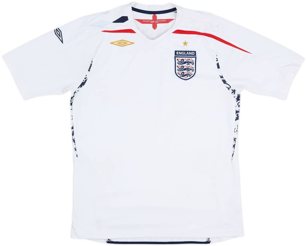 2007-09 England Home Shirt - 5/10 - (L)