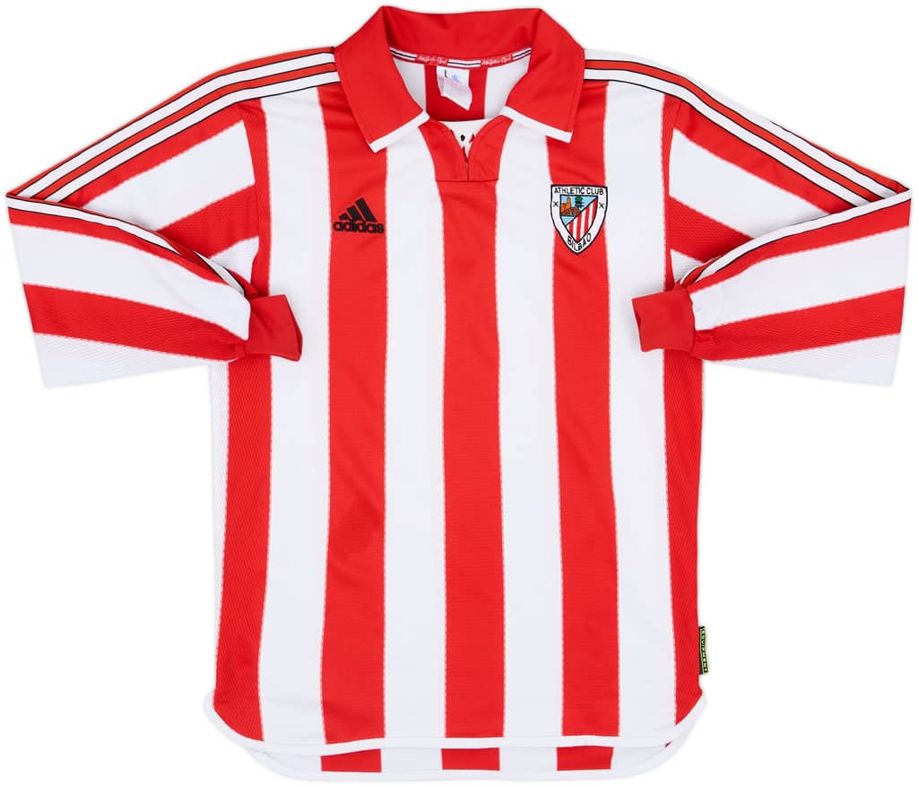1999-01 Athletic Bilbao Player Issue Home L/S Shirt - 7/10 - (S)
