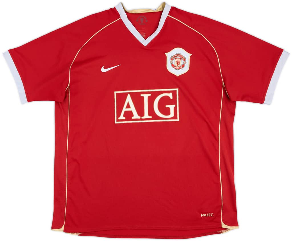 2006-07 Manchester United Home Shirt - 5/10 - (XL)