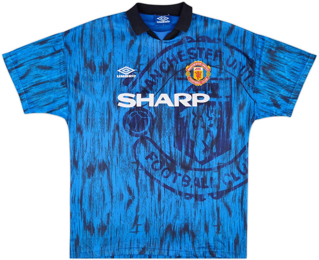 1992-93 Manchester United Away Shirt - 8/10 - (L)