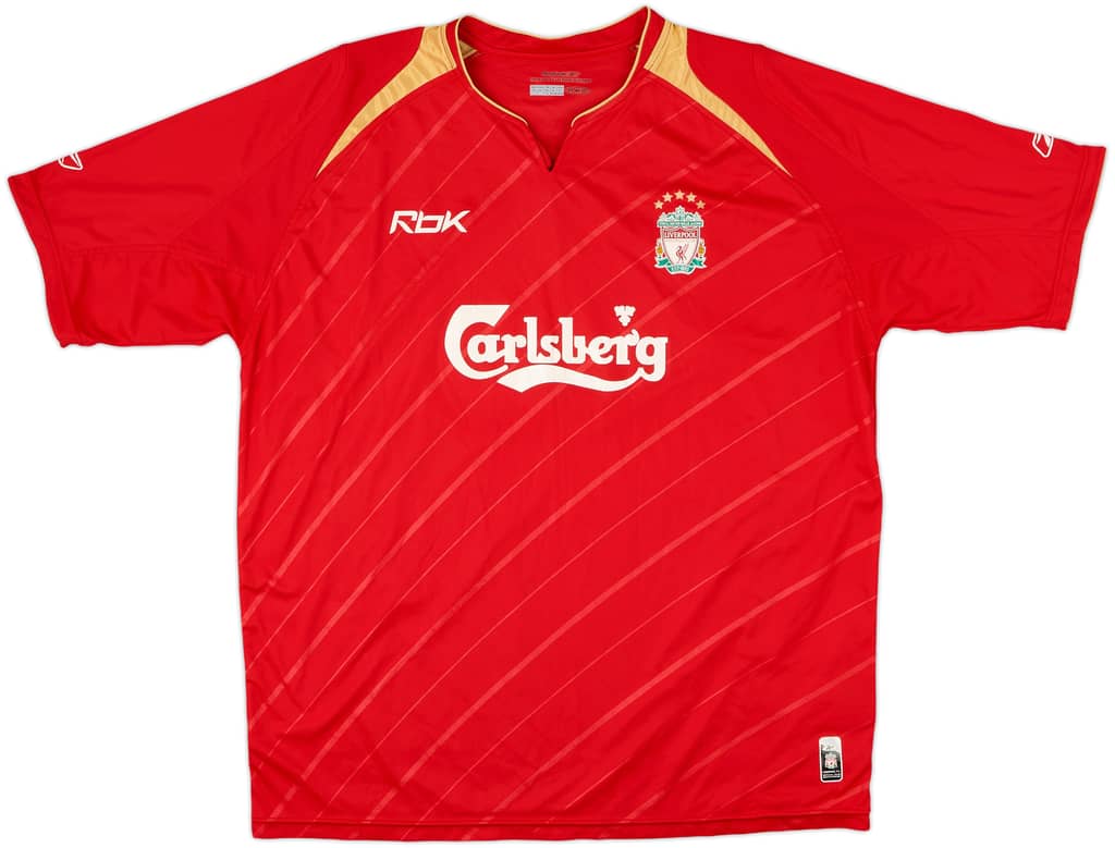 2005-06 Liverpool CL Home Shirt - 6/10 - (XL)