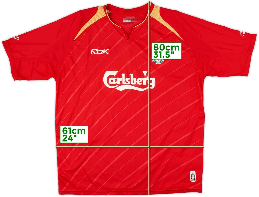 2005-06 Liverpool CL Home Shirt - 6/10 - (XL)