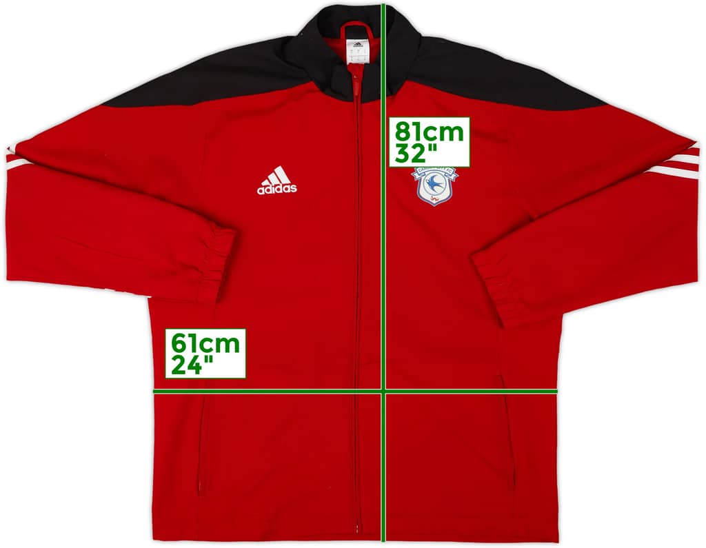 2015-16 Cardiff City adidas Track Jacket - 8/10 - (XL)
