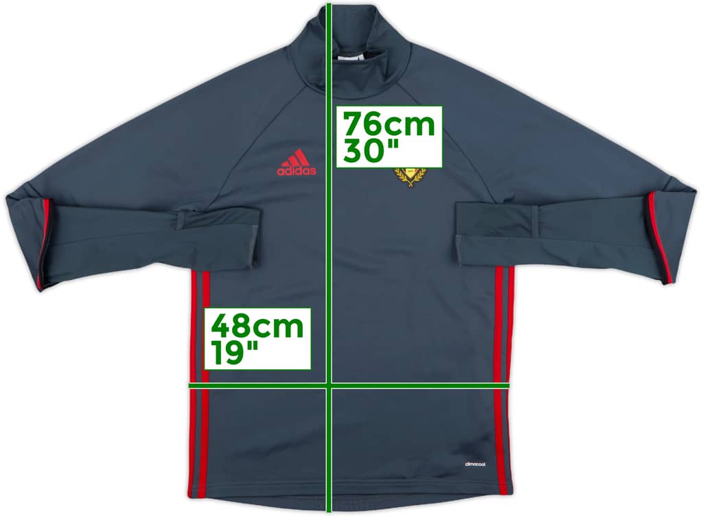 2015-16 Belgium adidas Sweat Top - 8/10 - (S)