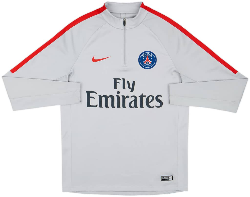 2017-18 Paris Saint-Germain Nike 1/4 Zip Drill Top - 7/10 - (M)