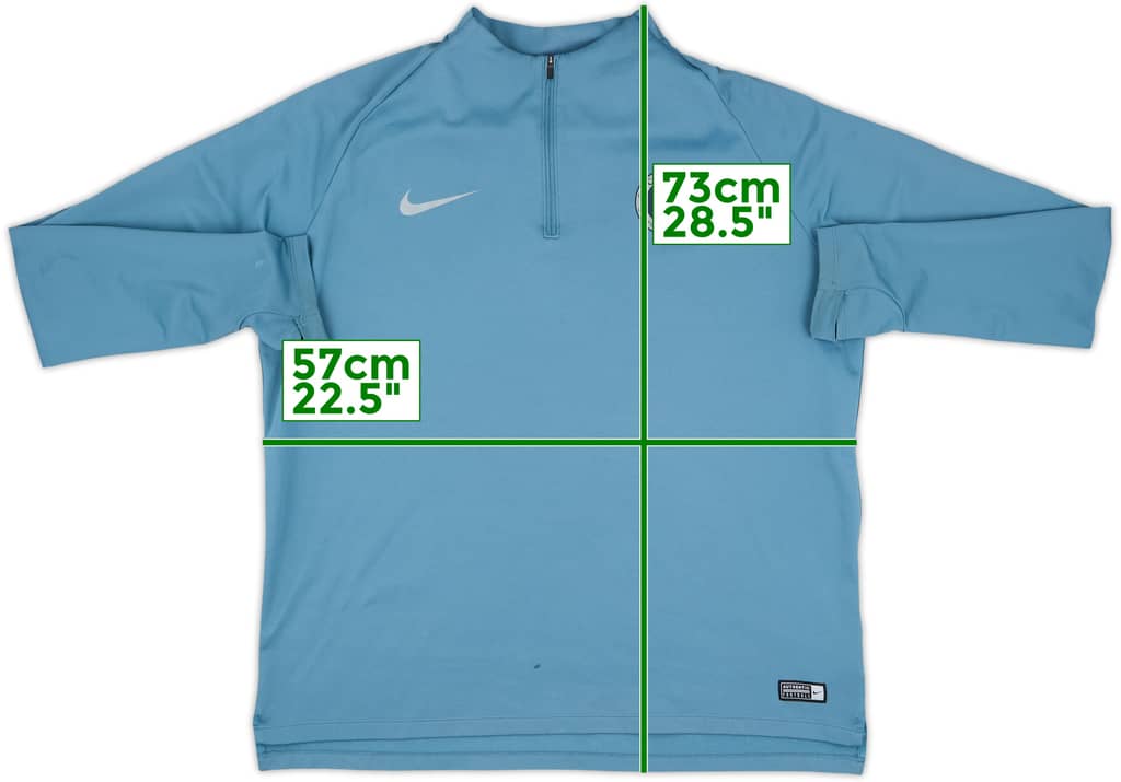 2018-19 Chelsea Nike 1/4 Zip Training Top - 7/10 - (XL)