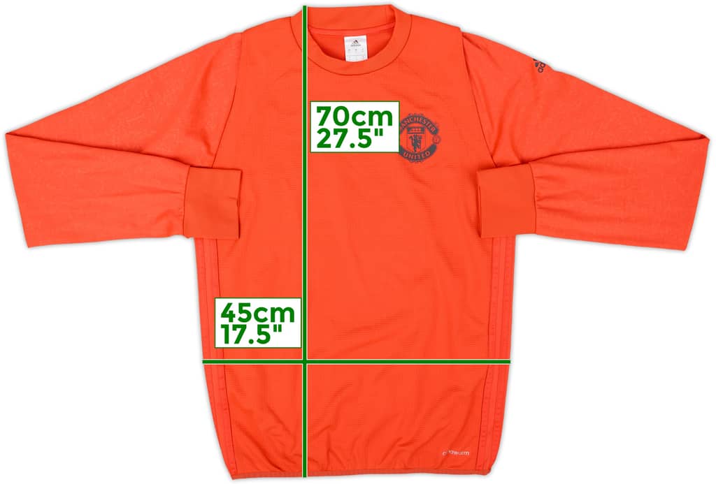 2016-17 Manchester United adidas Sweat Top - 6/10 - (S)