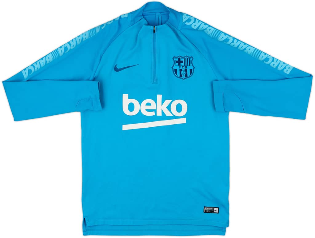 2019-20 Barcelona Nike 1/4 Zip Drill Top - 8/10 - (S)