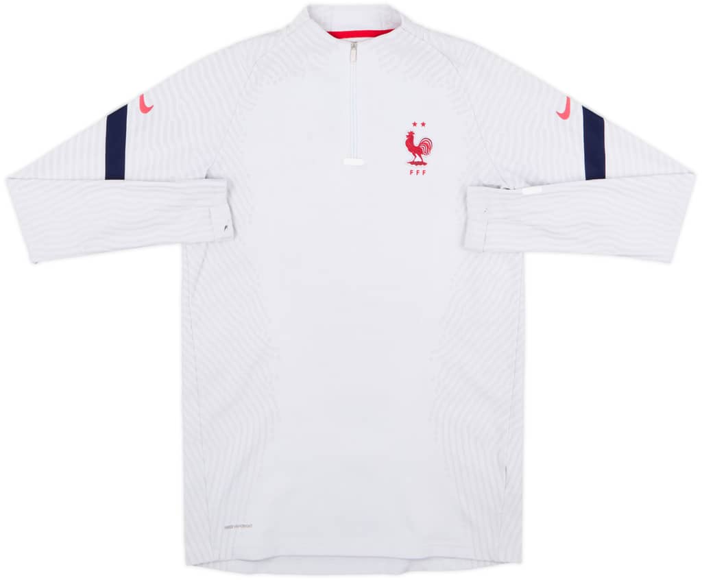 2020-21 France Nike Vaporknit 1/4 Zip Drill Top - 7/10 - (M)